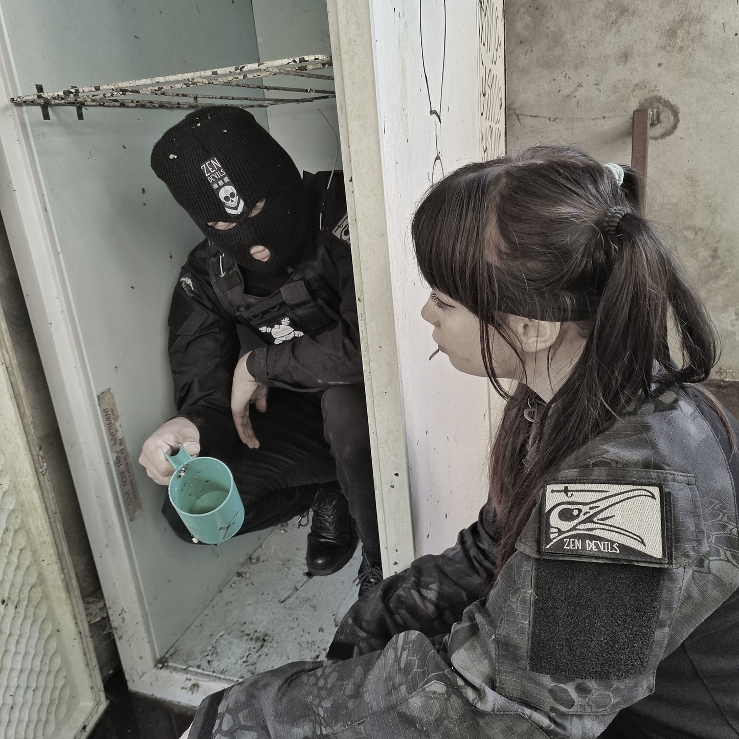 The Skull Crow Bayonet Velcro Patch