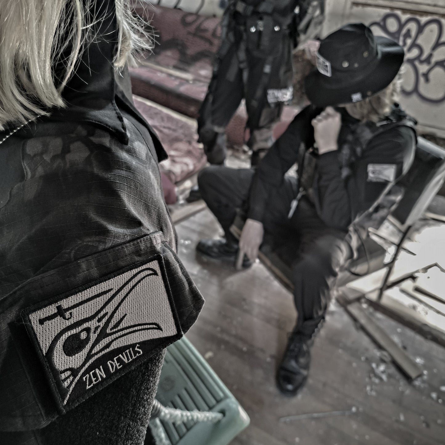 The Skull Crow Bayonet Velcro Patch
