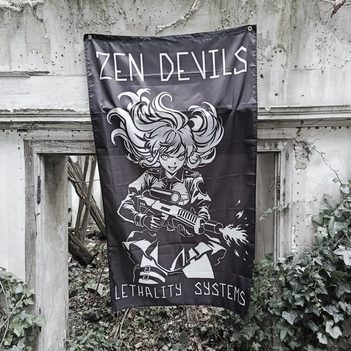 The Flamethrower Waifu Flag