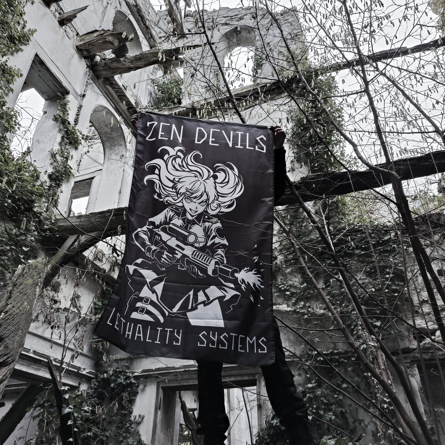 The Flamethrower Waifu Flag