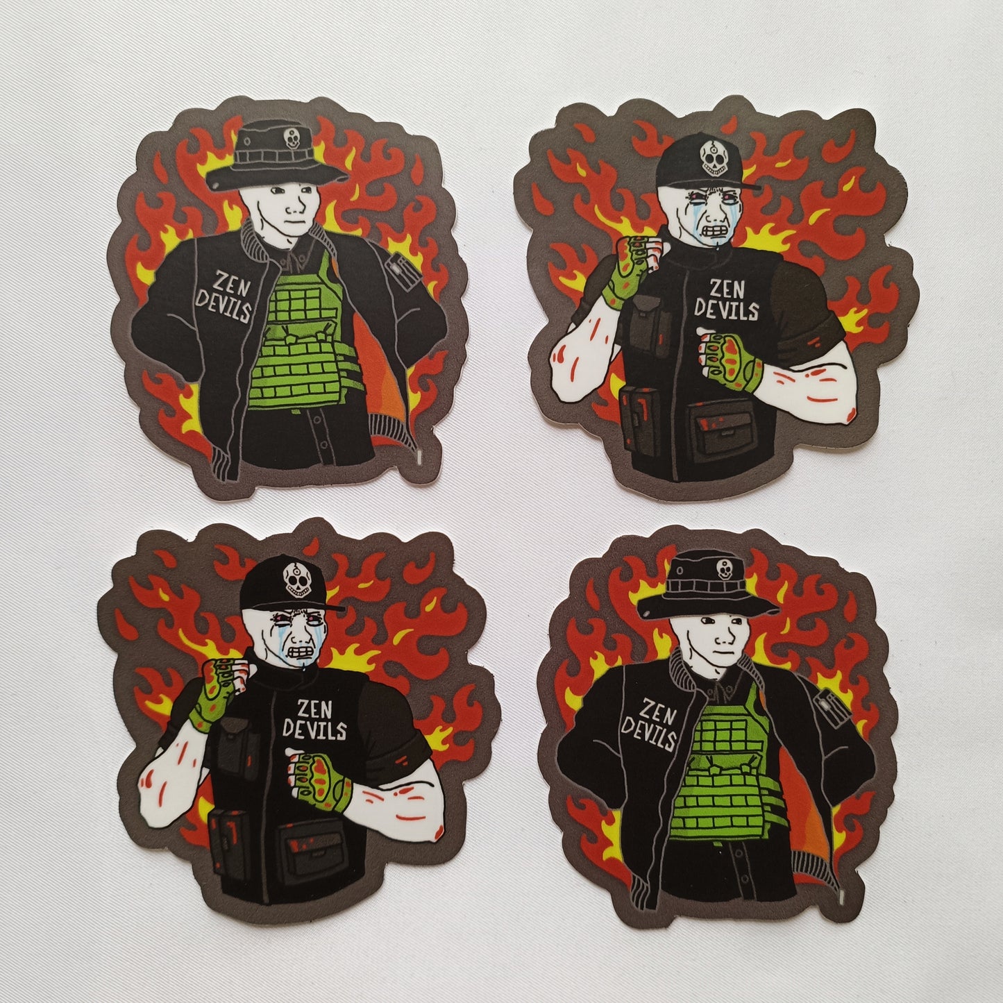 The Warcore Wojak Stickers