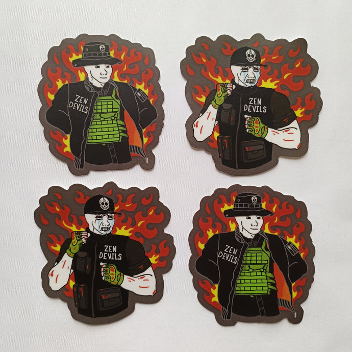 The Warcore Wojak Stickers