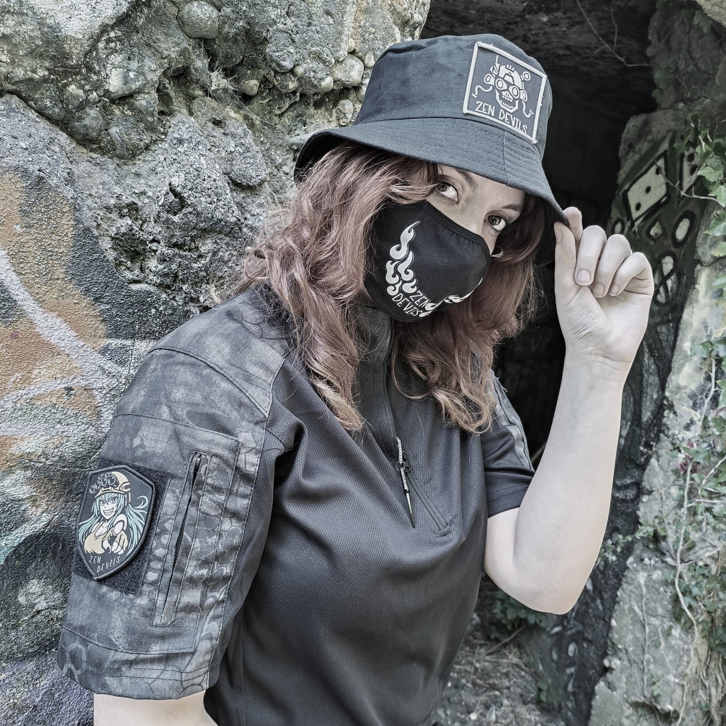 The Short-Sleeve Combat Shirt UBACS [black python]