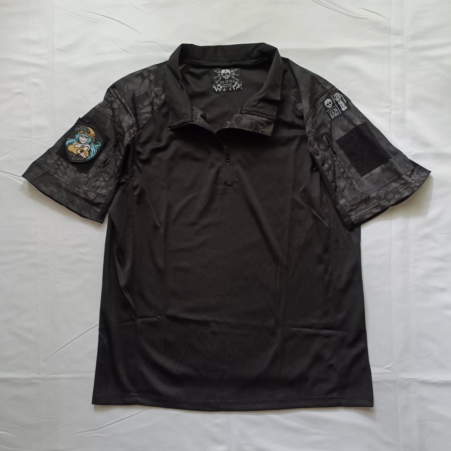 The Short-Sleeve Combat Shirt UBACS [black python]
