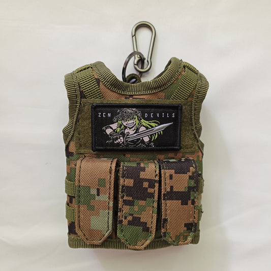 The Mini Tactical Vest Keychain [marpat camo]