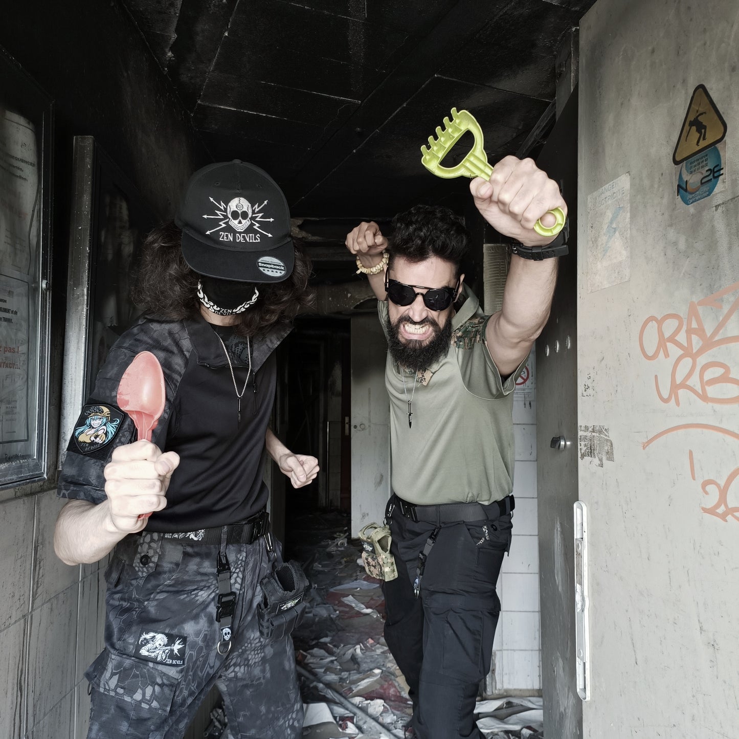 The Short-Sleeve Combat Shirt UBACS [black python]