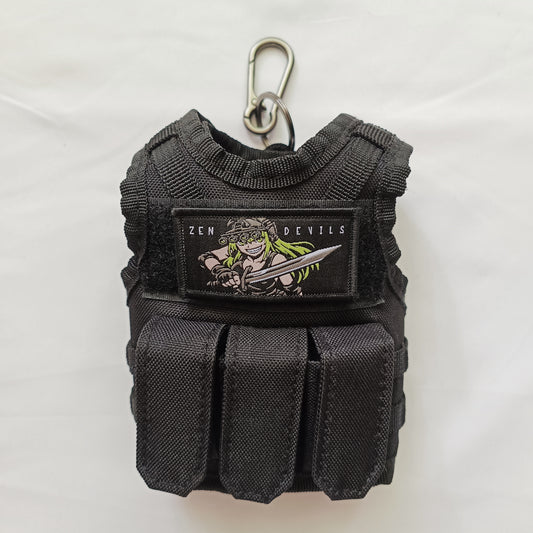 The Mini Tactical Vest Keychain [black]