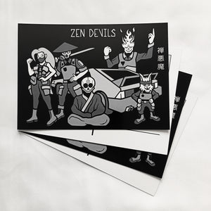 The Zen Devils Society Postcards