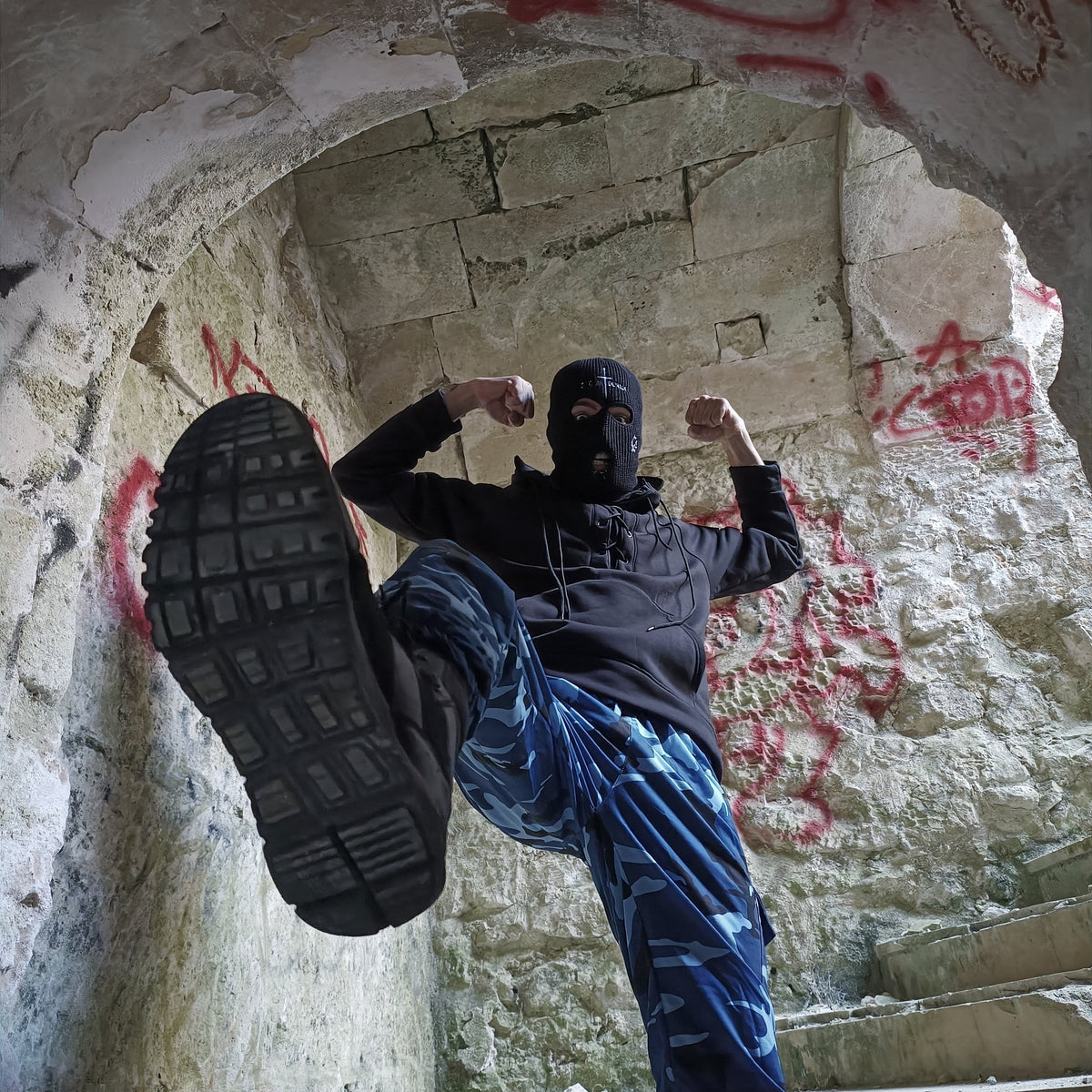 The Hazardous Environment Pants [blue camo]