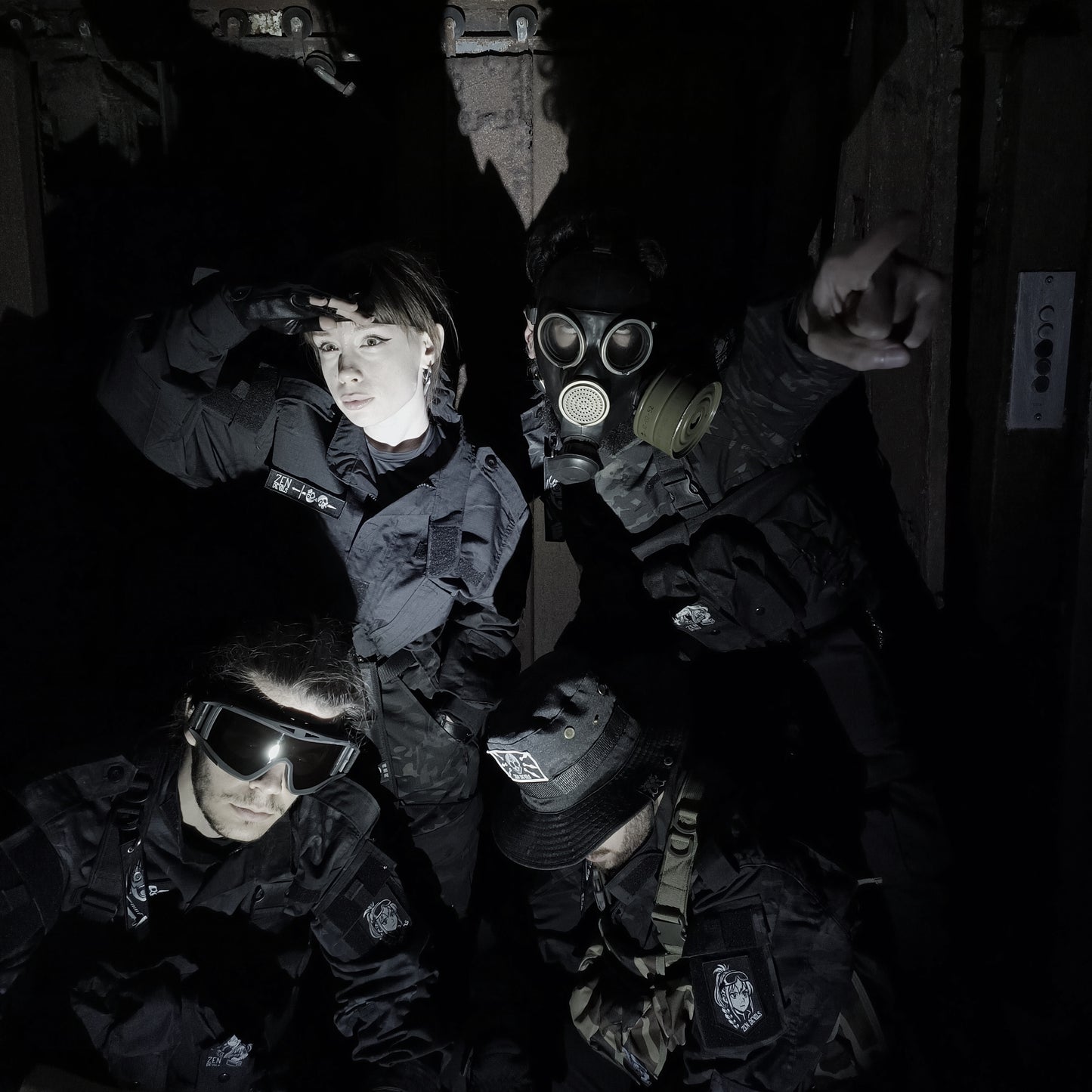 The Combat Uniform Shirt [black python]