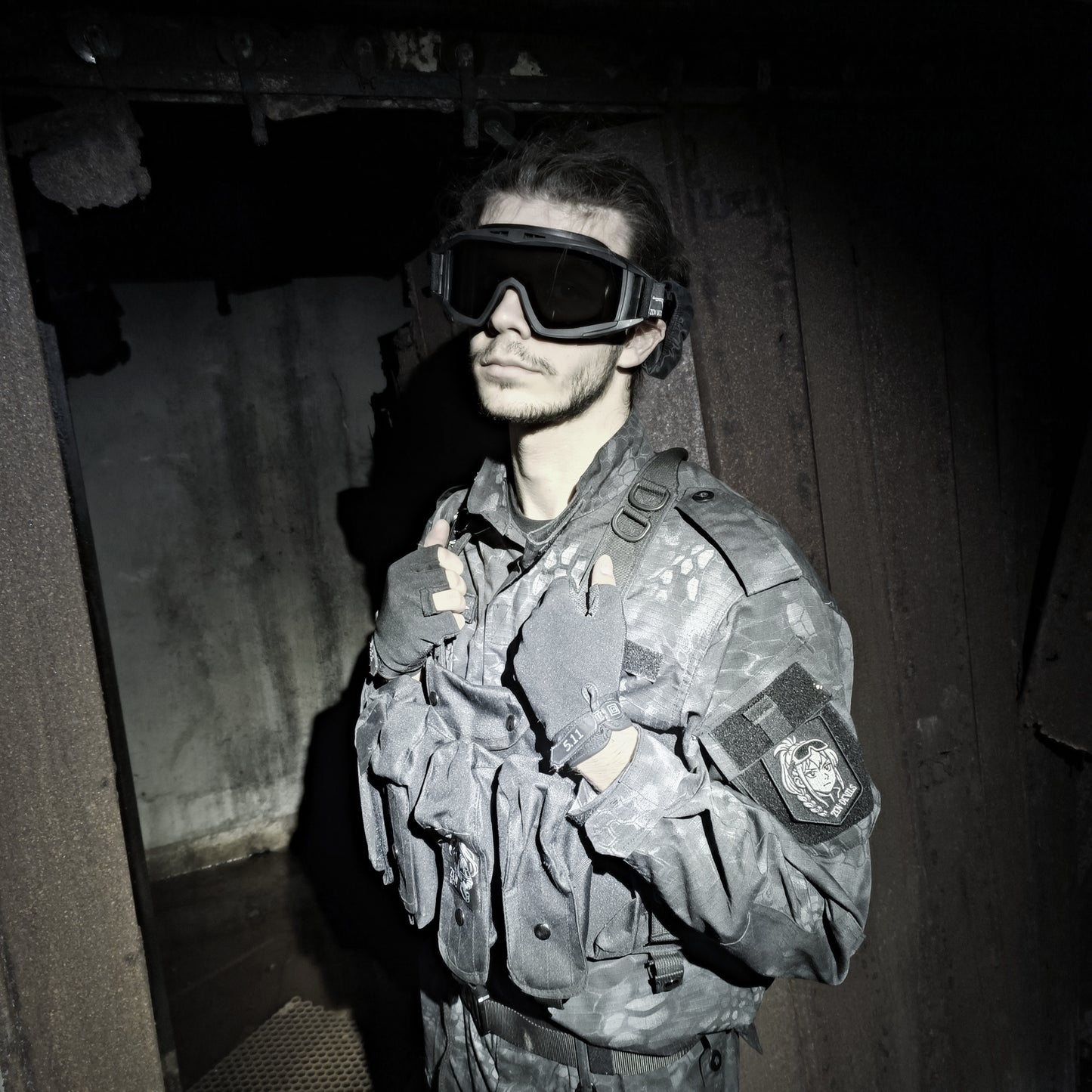 The Combat Uniform Shirt [black python]