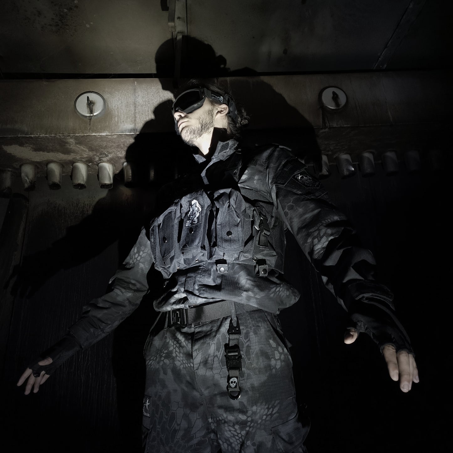 The Combat Uniform Pants [black Python]
