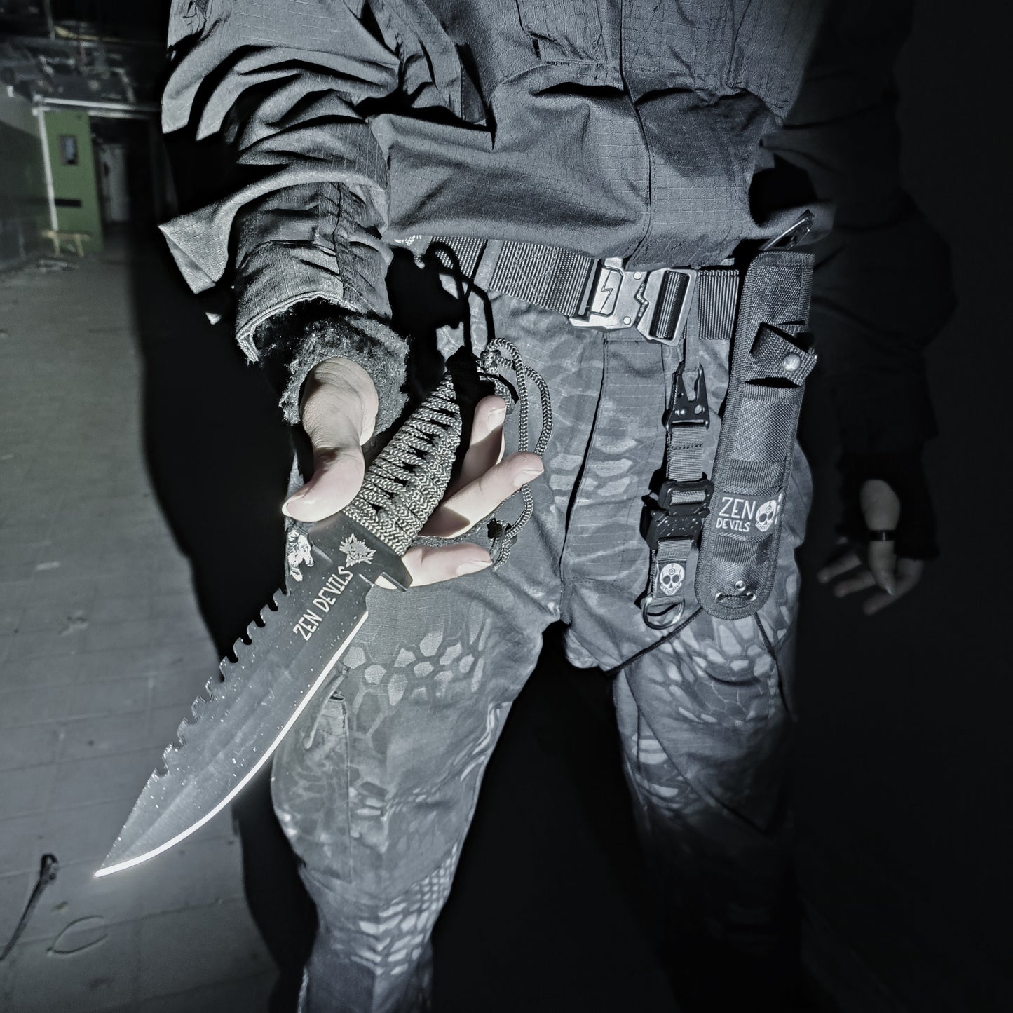 The Combat Uniform Pants [black Python]