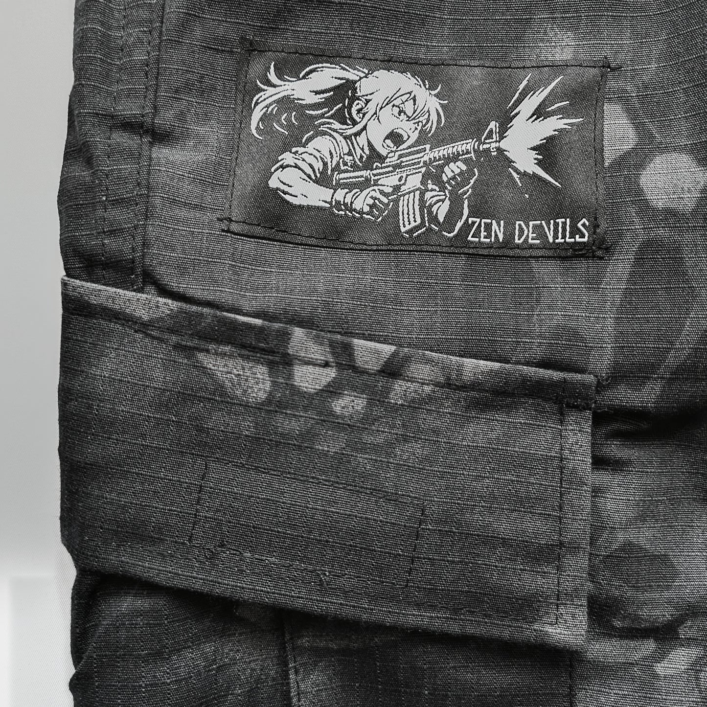 The Combat Uniform Pants [black Python]