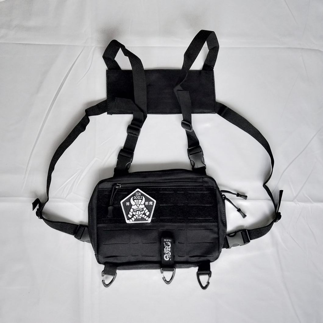 The Warcore Samurai Tactical Chest Bag (black keychain)