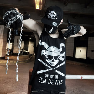 The Nunchucks Ninja Skull Tank Top