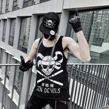 Load image into Gallery viewer, The Nunchucks Ninja Skull Tank Top