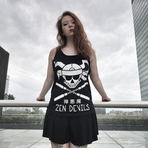 The Nunchucks Ninja Skull Tank Top