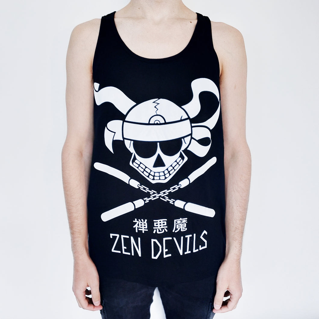 The Nunchucks Ninja Skull Tank Top