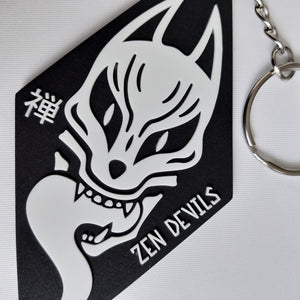 The Kitsune Glow-in-the-Dark Keychain