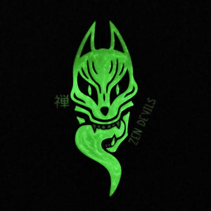 The Kitsune Glow-in-the-Dark Keychain