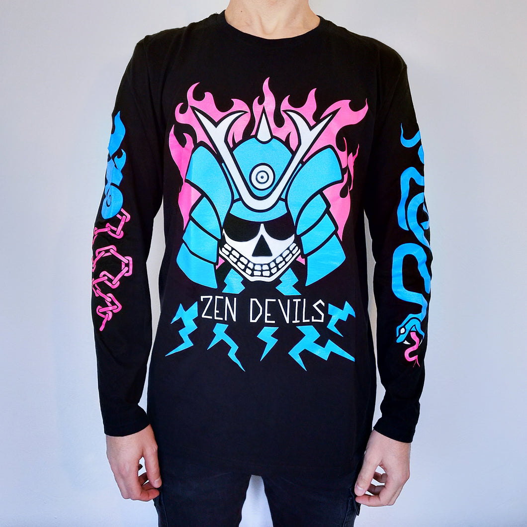 The Neon Samurai Long Sleeves T-shirt